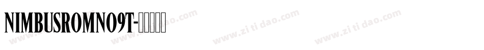 NimbusRomNo9T字体转换