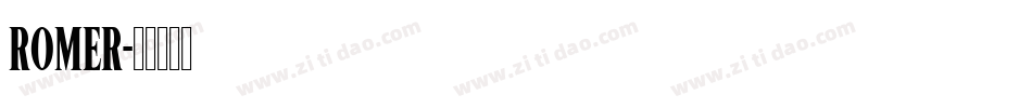 RomEr字体转换