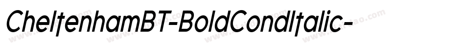 CheltenhamBT-BoldCondItalic字体转换