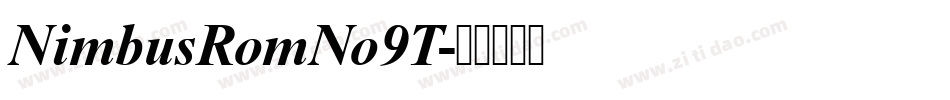 NimbusRomNo9T字体转换