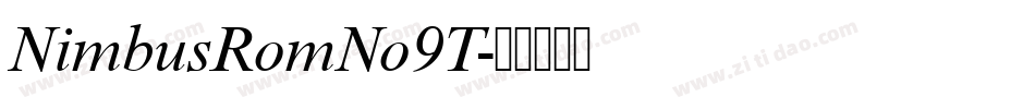 NimbusRomNo9T字体转换