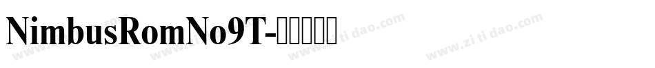 NimbusRomNo9T字体转换