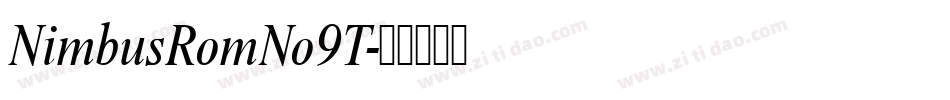 NimbusRomNo9T字体转换