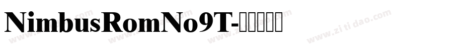 NimbusRomNo9T字体转换
