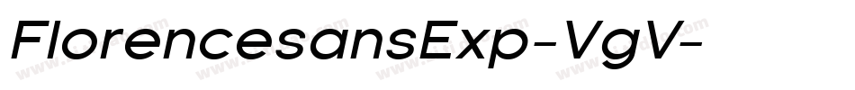 FlorencesansExp-VgV字体转换