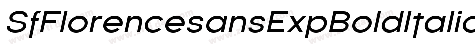 SfFlorencesansExpBoldItalic-GKWq字体转换