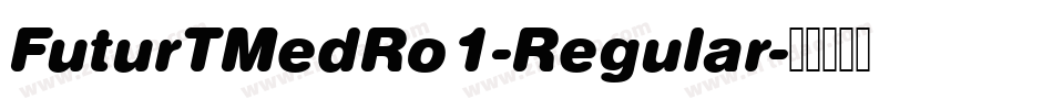 FuturTMedRo1-Regular字体转换