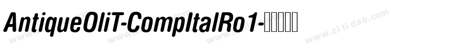 AntiqueOliT-CompItalRo1字体转换