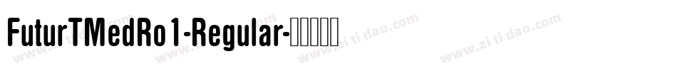 FuturTMedRo1-Regular字体转换