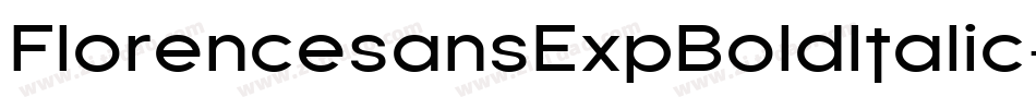 FlorencesansExpBoldItalic-GyZ字体转换