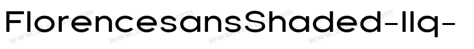 FlorencesansShaded-llq字体转换