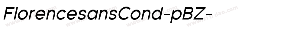 FlorencesansCond-pBZ字体转换