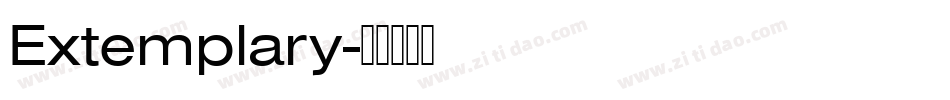 Extemplary字体转换