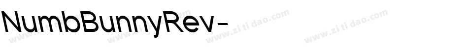 NumbBunnyRev字体转换