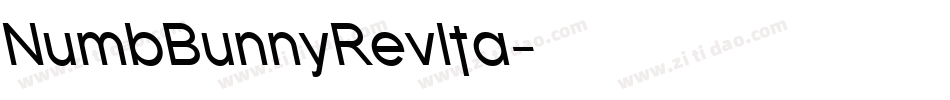 NumbBunnyRevIta字体转换