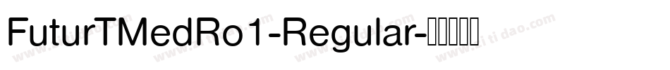 FuturTMedRo1-Regular字体转换