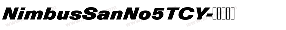 NimbusSanNo5TCY字体转换