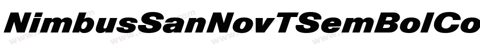 NimbusSanNovTSemBolCon字体转换