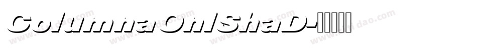 ColumnaOnlShaD字体转换