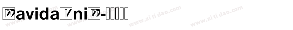 DavidaIniD字体转换