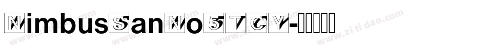 NimbusSanNo5TCY字体转换