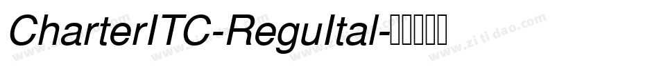 CharterITC-ReguItal字体转换
