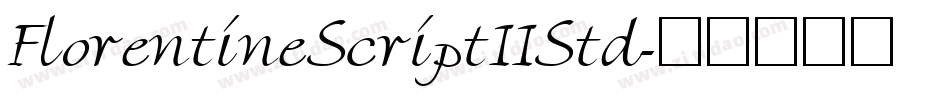 FlorentineScriptIIStd字体转换