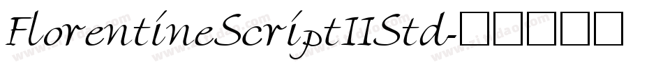 FlorentineScriptIIStd字体转换