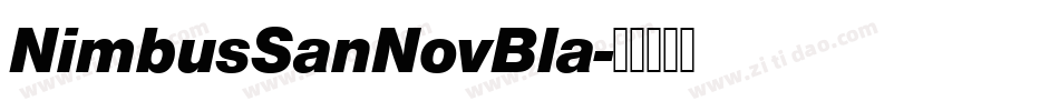 NimbusSanNovBla字体转换