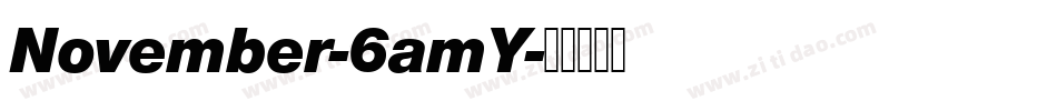 November-6amY字体转换