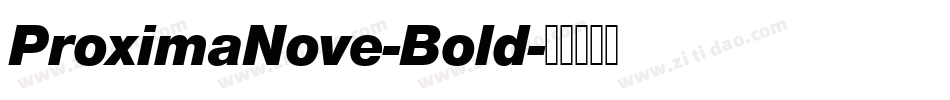 ProximaNove-Bold字体转换