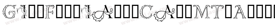 GillFloriatedCapsMT-Alt字体转换