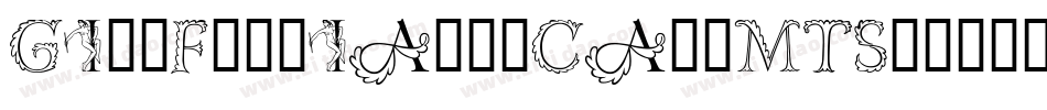 GillFloriatedCapsMTStd字体转换