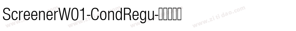 ScreenerW01-CondRegu字体转换