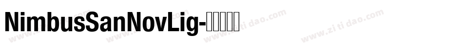 NimbusSanNovLig字体转换