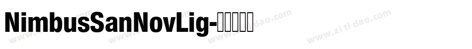 NimbusSanNovLig字体转换
