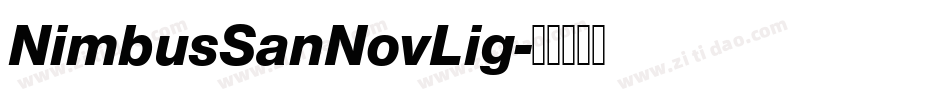 NimbusSanNovLig字体转换