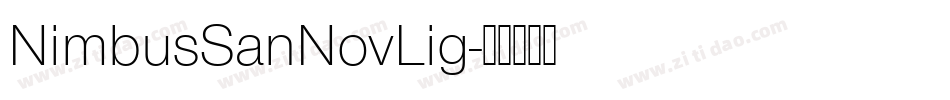 NimbusSanNovLig字体转换
