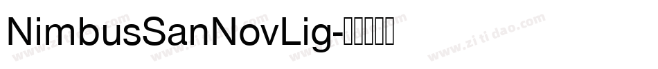 NimbusSanNovLig字体转换