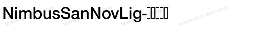NimbusSanNovLig字体转换