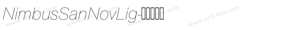 NimbusSanNovLig字体转换