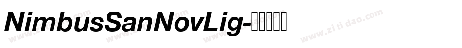 NimbusSanNovLig字体转换