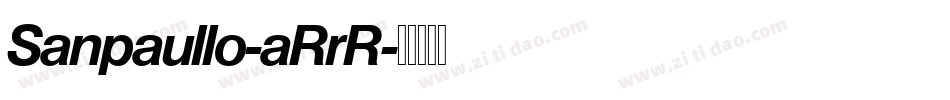Sanpaullo-aRrR字体转换