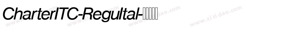 CharterITC-ReguItal字体转换
