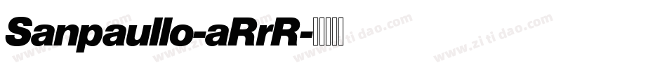 Sanpaullo-aRrR字体转换