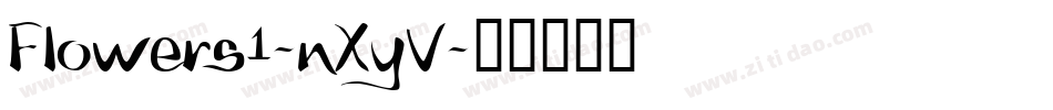 Flowers1-nXyV字体转换