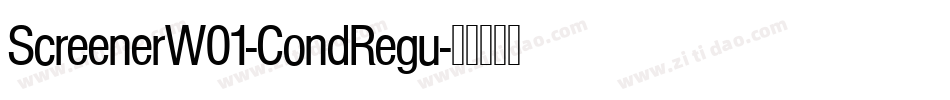 ScreenerW01-CondRegu字体转换