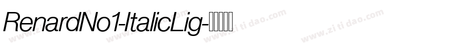 RenardNo1-ItalicLig字体转换