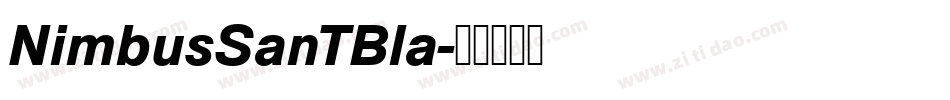 NimbusSanTBla字体转换