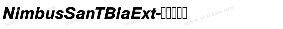 NimbusSanTBlaExt字体转换